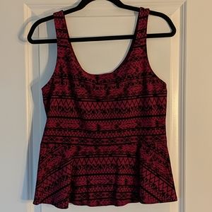 Express Peplum Tank Top - L